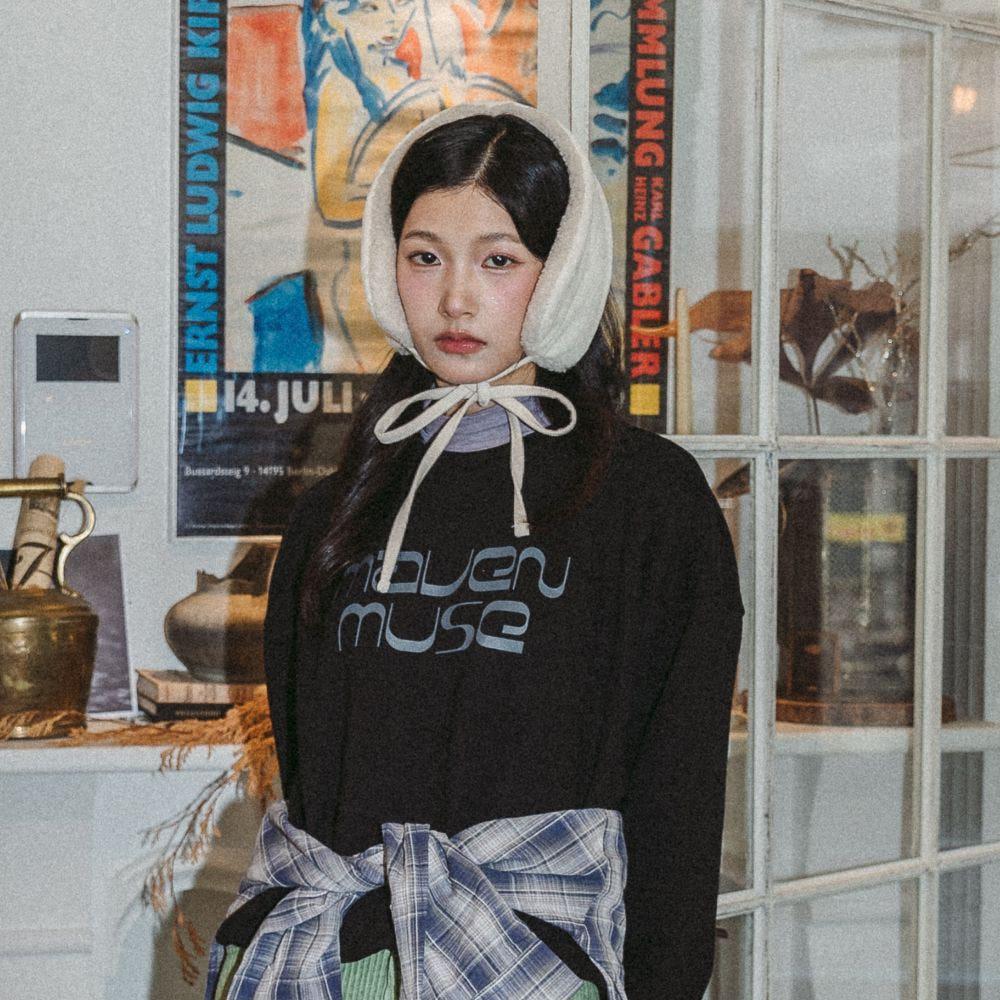 [메이븐뮤즈] 코듀로이 양털 이어머프 FR_IV (MCXFCF103IVFR)