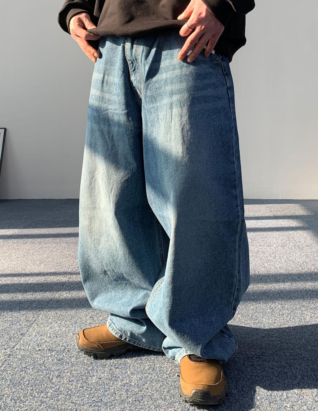 와이드 벌룬 스카 데님 2 color