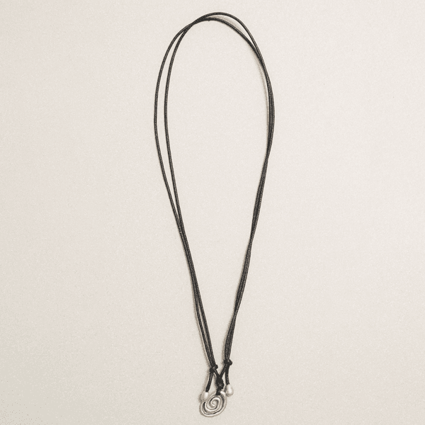 미니마 스파이럴 목걸이 실버