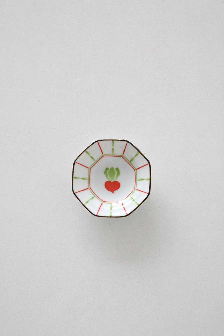 래디쉬 팔각 콩 접시