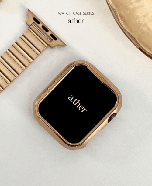 애플워치 크롬도금 유광 베젤링 하드 워치케이스