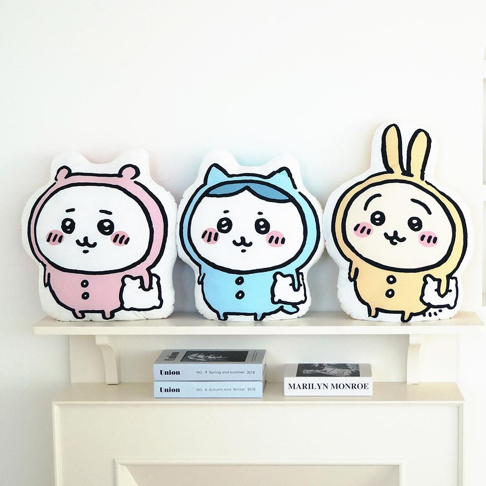 먼작귀 치이카와 모양 인형 알러지케어 캐릭터쿠션 팔베개 얼굴쿠션 치이카와피규어 굿즈