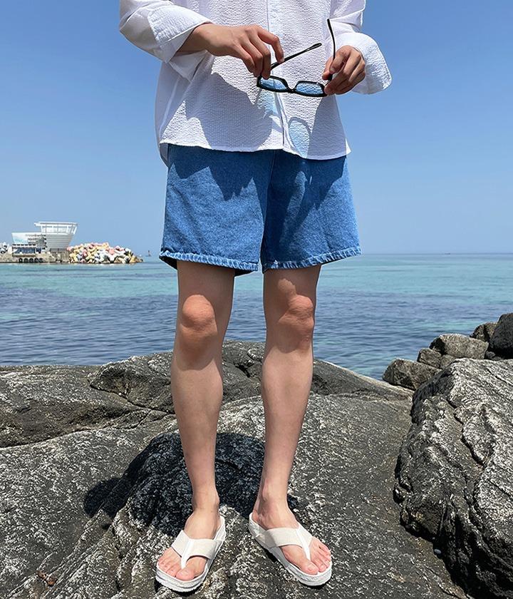 [당일발송] 베이 쿨 데님반바지