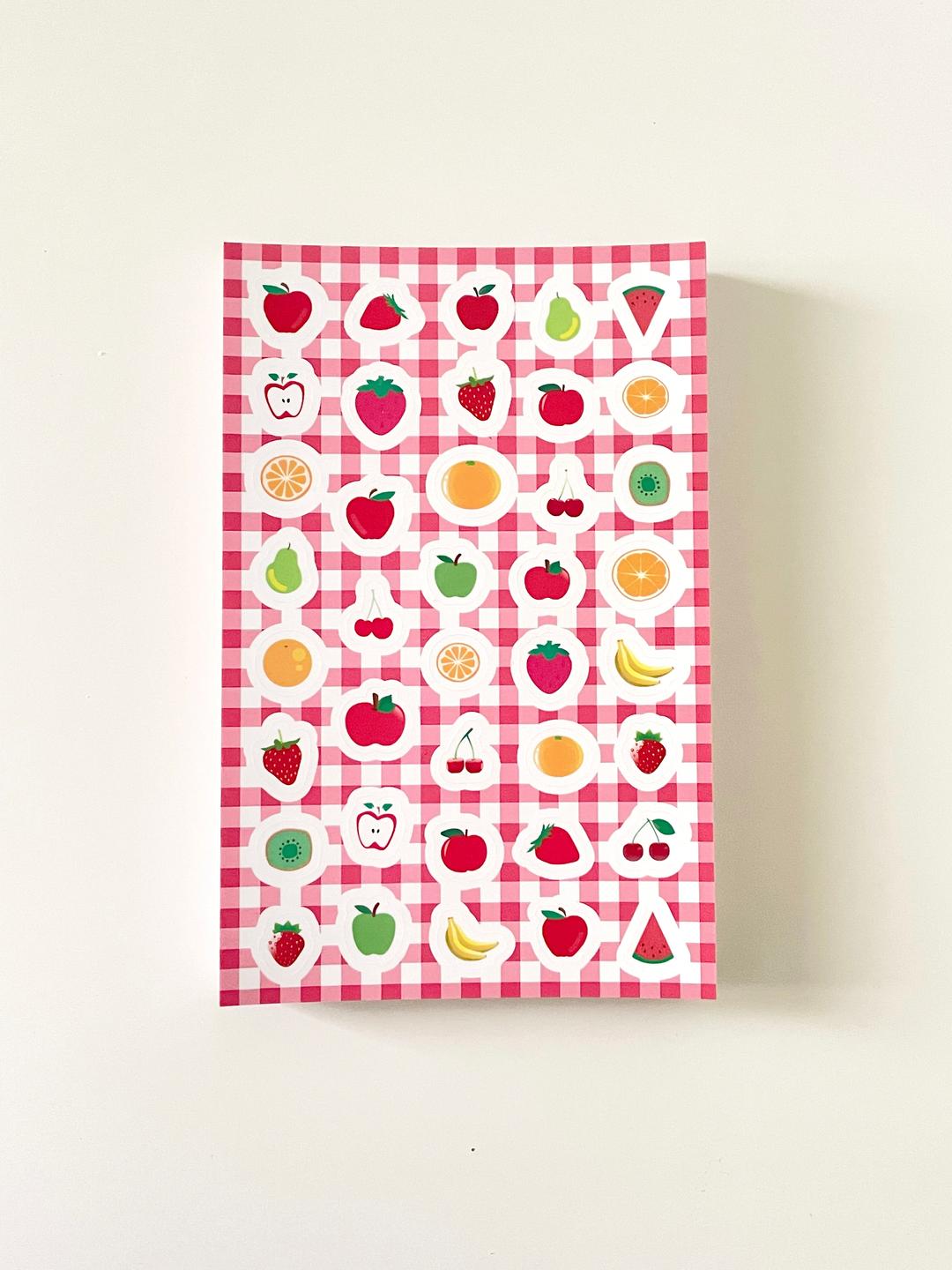 귀여운 과일 스티커 다이어리 꾸미기 스티커