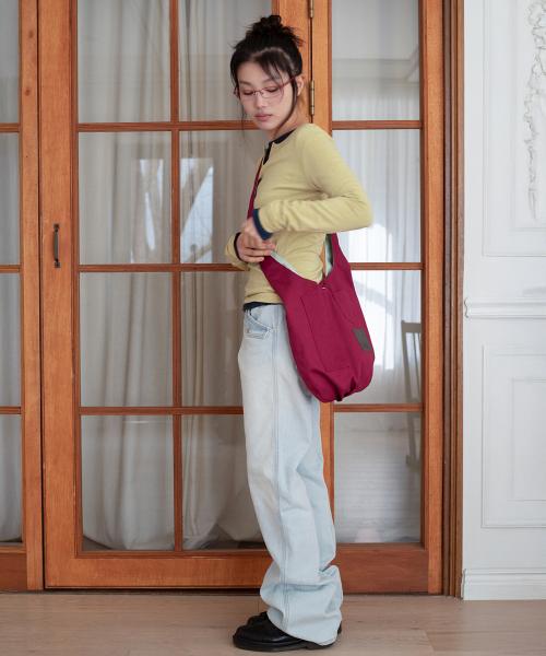 REVERSIBLE POCKET HALF BAG (CHERRY & MELON)