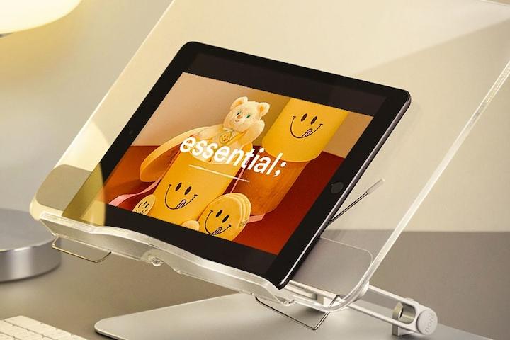 New! 높이조절 아크릴 투명 프리미엄 독서대 PR02A