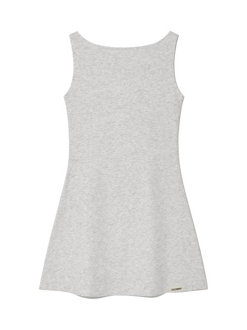 GIRLFRIEND SLEEVELESS MINI DRESS (GRAY)