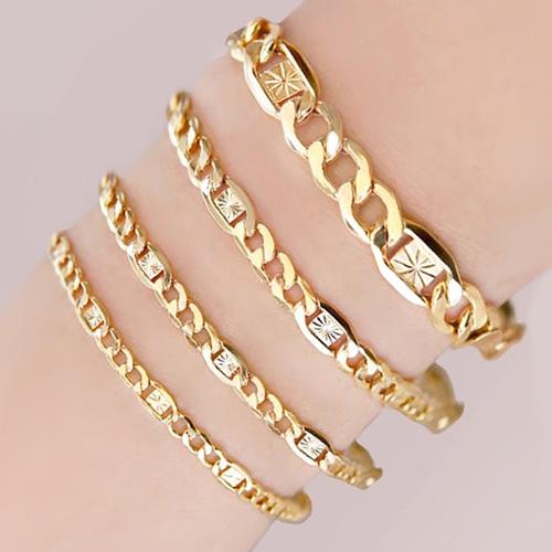 14K 벨라스타커브체인 남여 팔찌