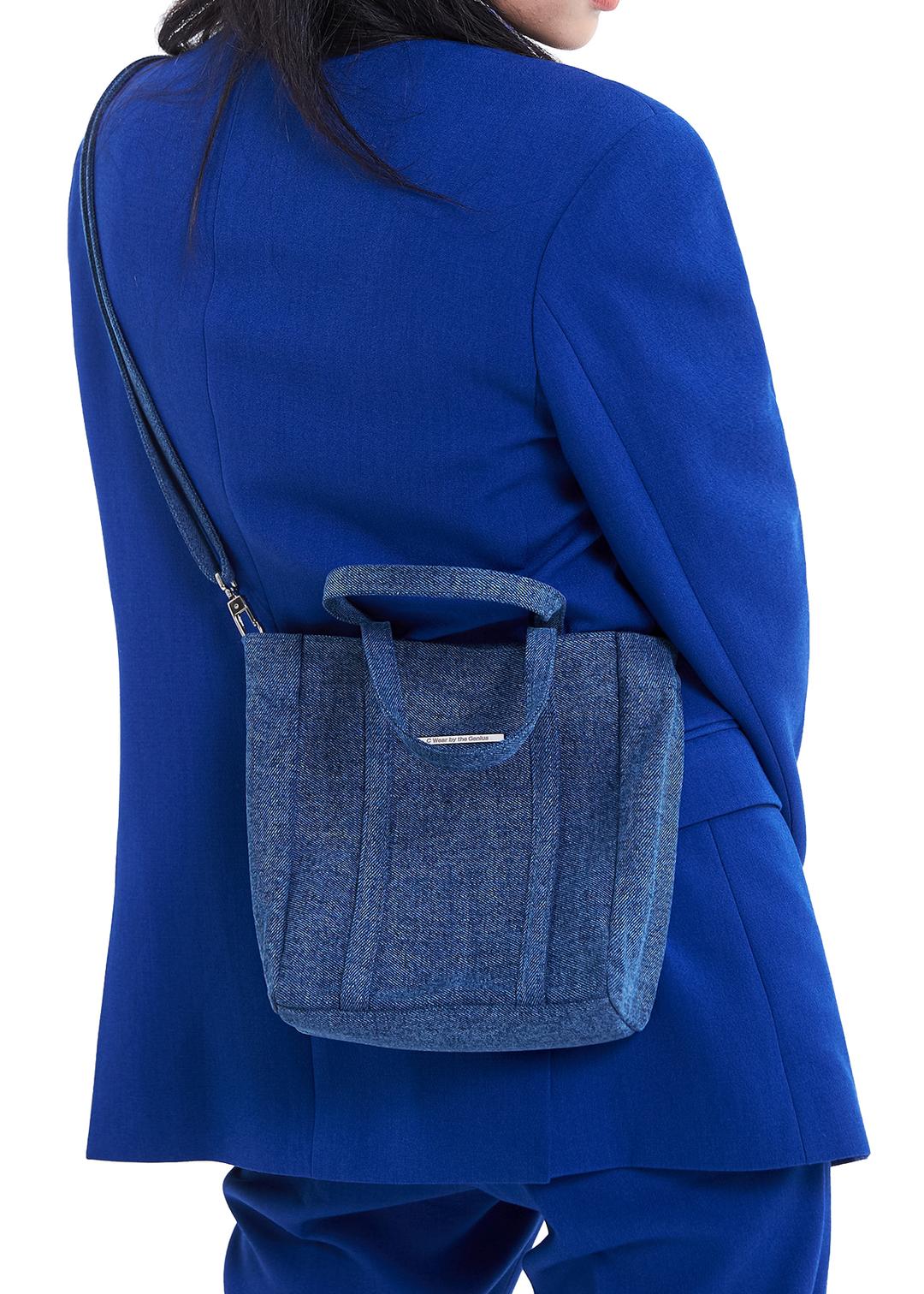 데님 토트 백 미니