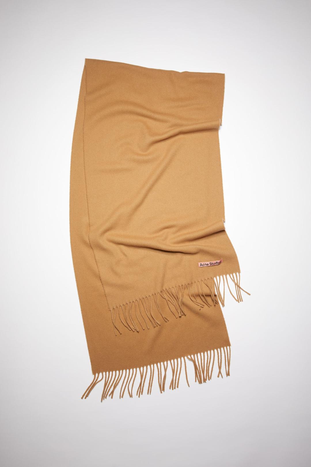 Cashmere scarf - Dark camel