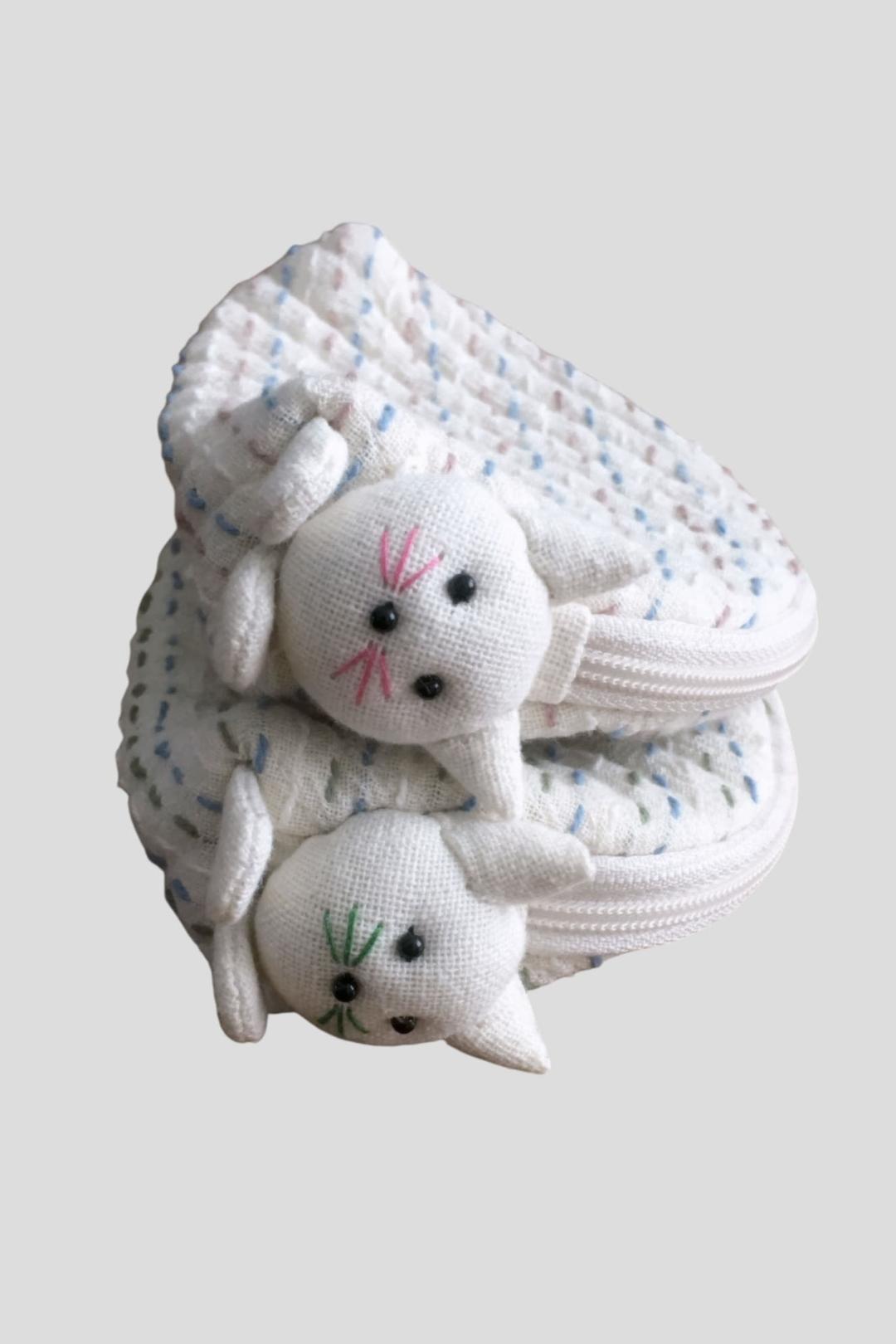 내가 그린 수염 고양이지갑