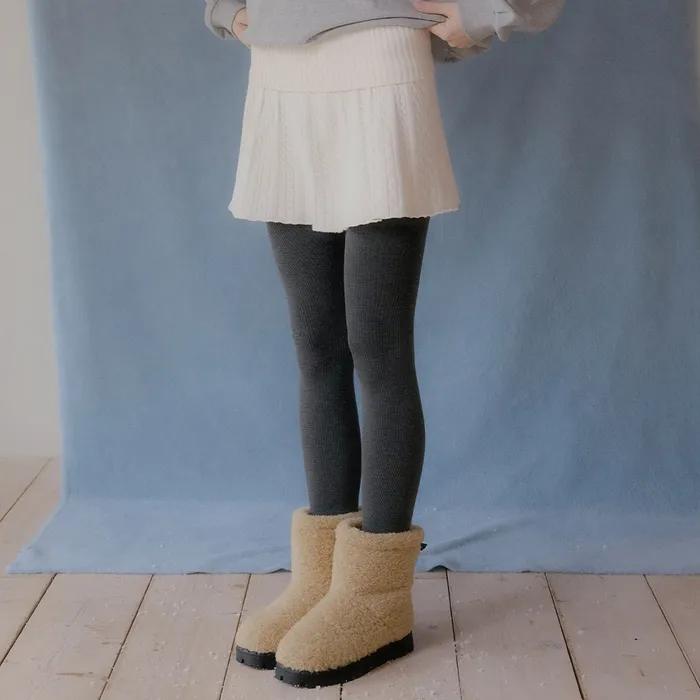 제스 케이블 플리츠 니트 스커트 ( 아이보리 )