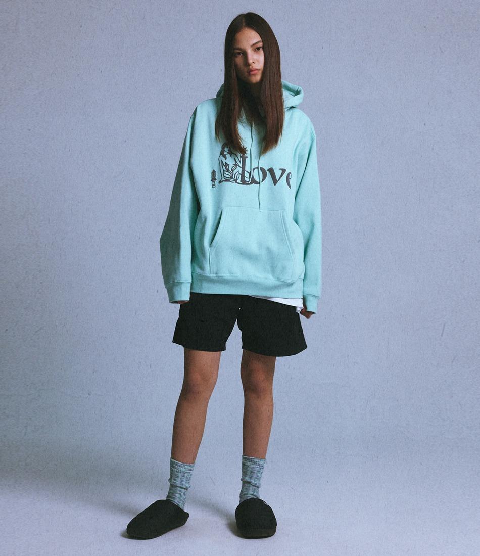 LOVE HOODIE(MINT)