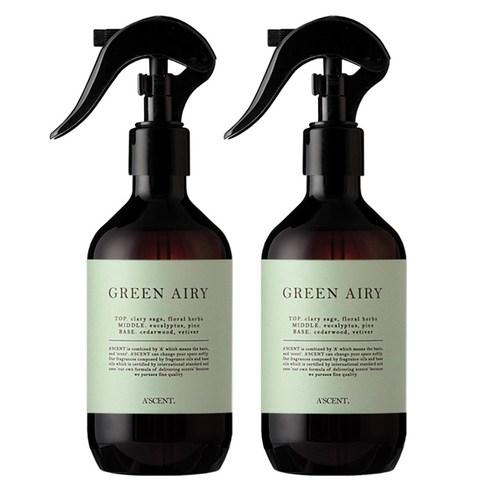 에이센트 드레스 퍼퓸 탈취제 07 그린에어리 본품, 250ml, 2개 - 디퓨저 | 쿠팡