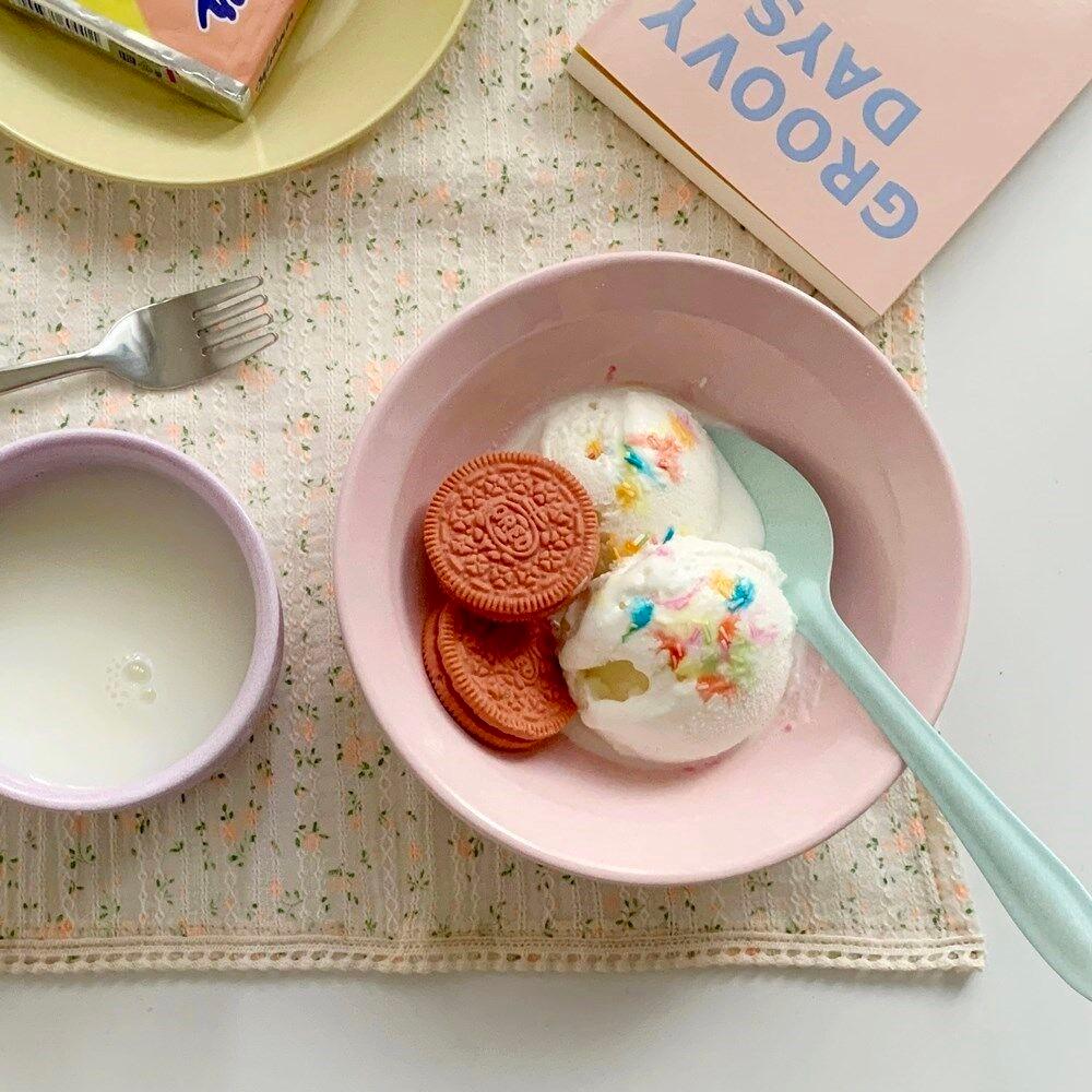 파스텔레인보우 법랑 딥플레이트 (4color 브런치, 요거트, 캠핑)