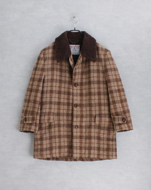 Oxtopus Army x Harris Tweed _ bulky wool coat