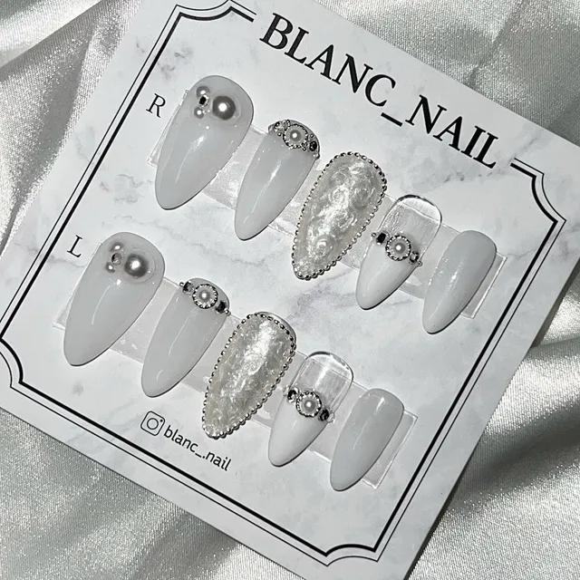 📢빠른출고/재입고📢 🤍품절임박/입점할인🤍청순화이트 프리미엄 네일팁