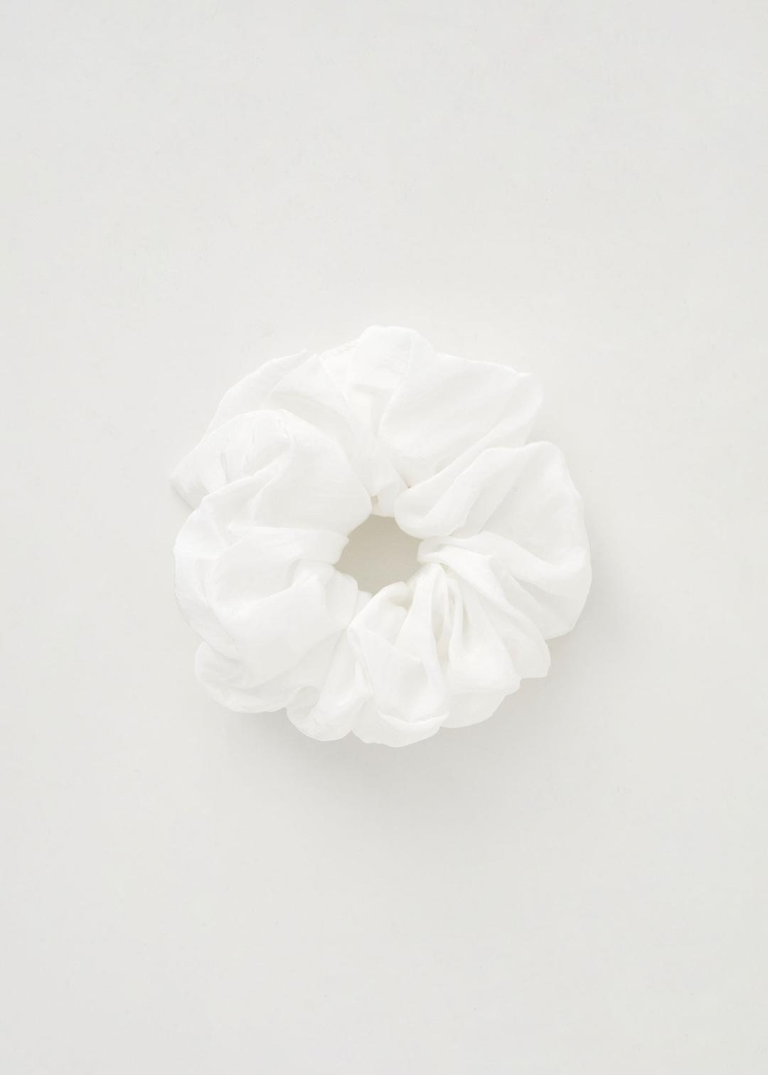 Silky Scrunchie M(White)