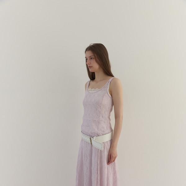 LACE LAYERED ONE-PIECE (VIOLET)