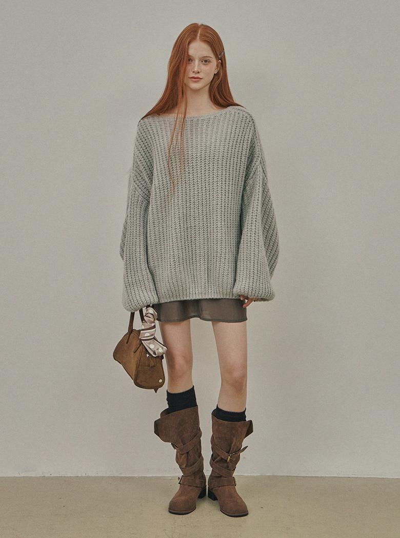 [온라인단독]모르 나그랑 루즈핏 울 니트