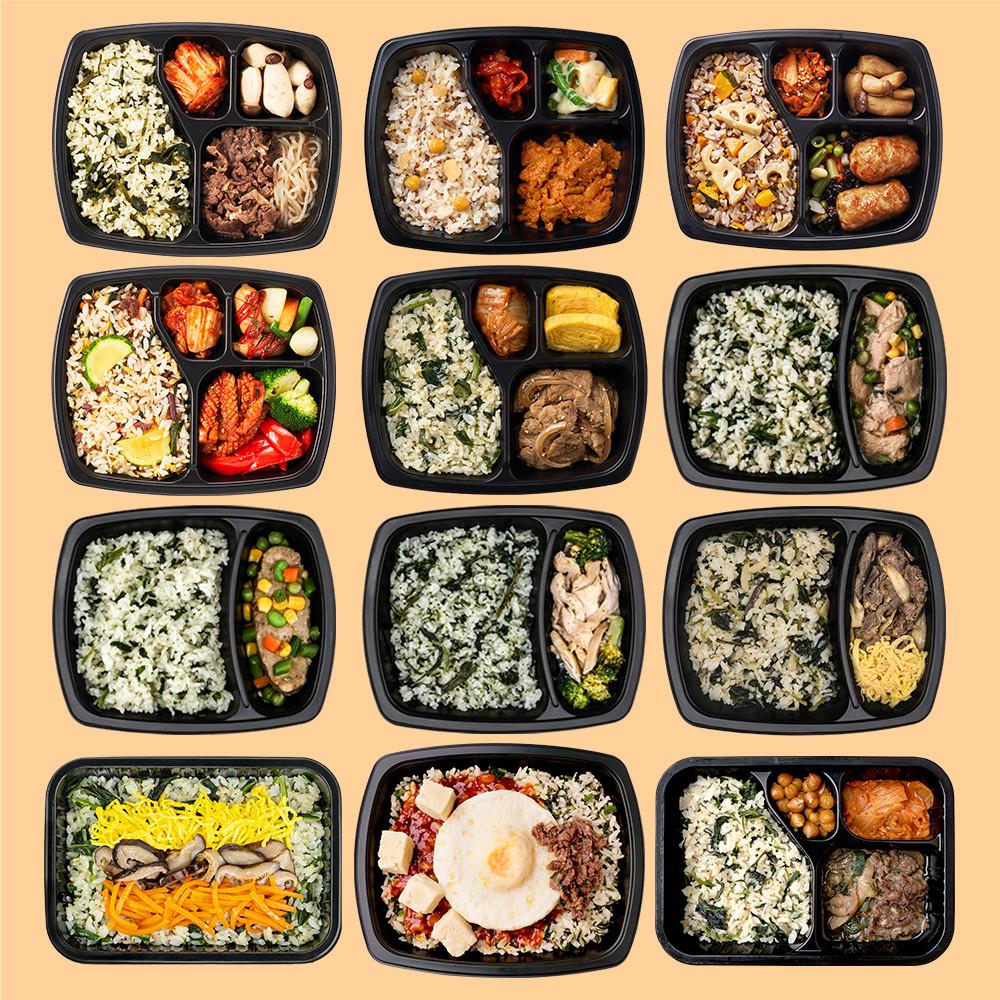 로칼 도시락 나물 비빔밥 12팩 맛있는 밥 반찬 건강한 영양 관리 음식 간편 식단 [원산지:상세설명에 표시]