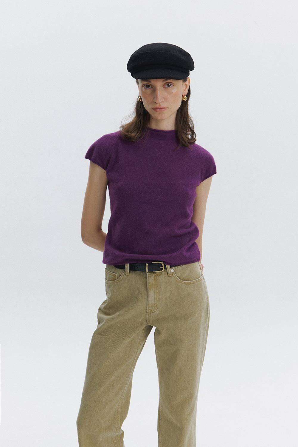 [2ND] Alpaca Mock Neck Top in Purple (10/2일 예약발송)