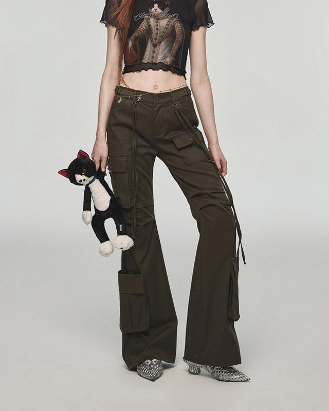 1JINNSTUDIO 카고 부츠컷 팬츠 (2 컬러)