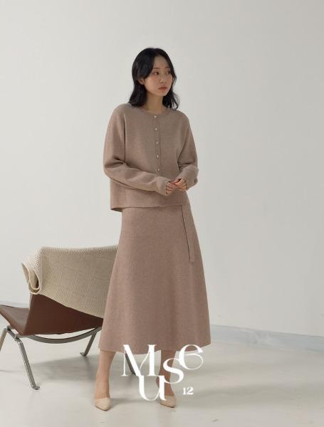 [Muse12]FW 모드 투웨이 니트 가디건 세트