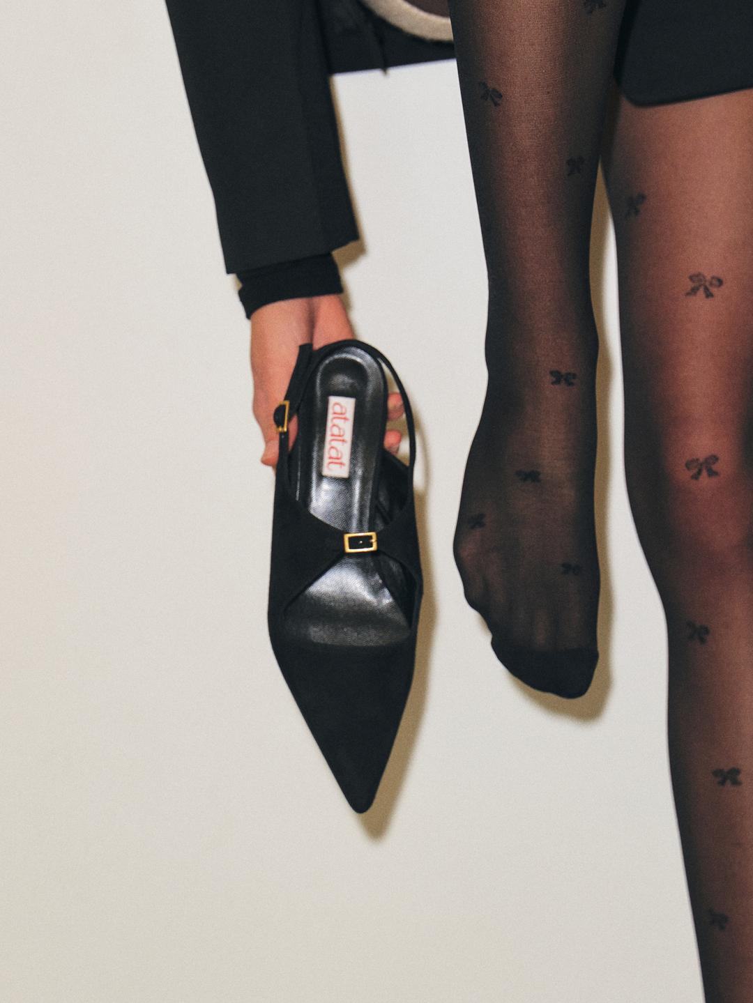 [23FW] [AT23F14] triangle flat BK