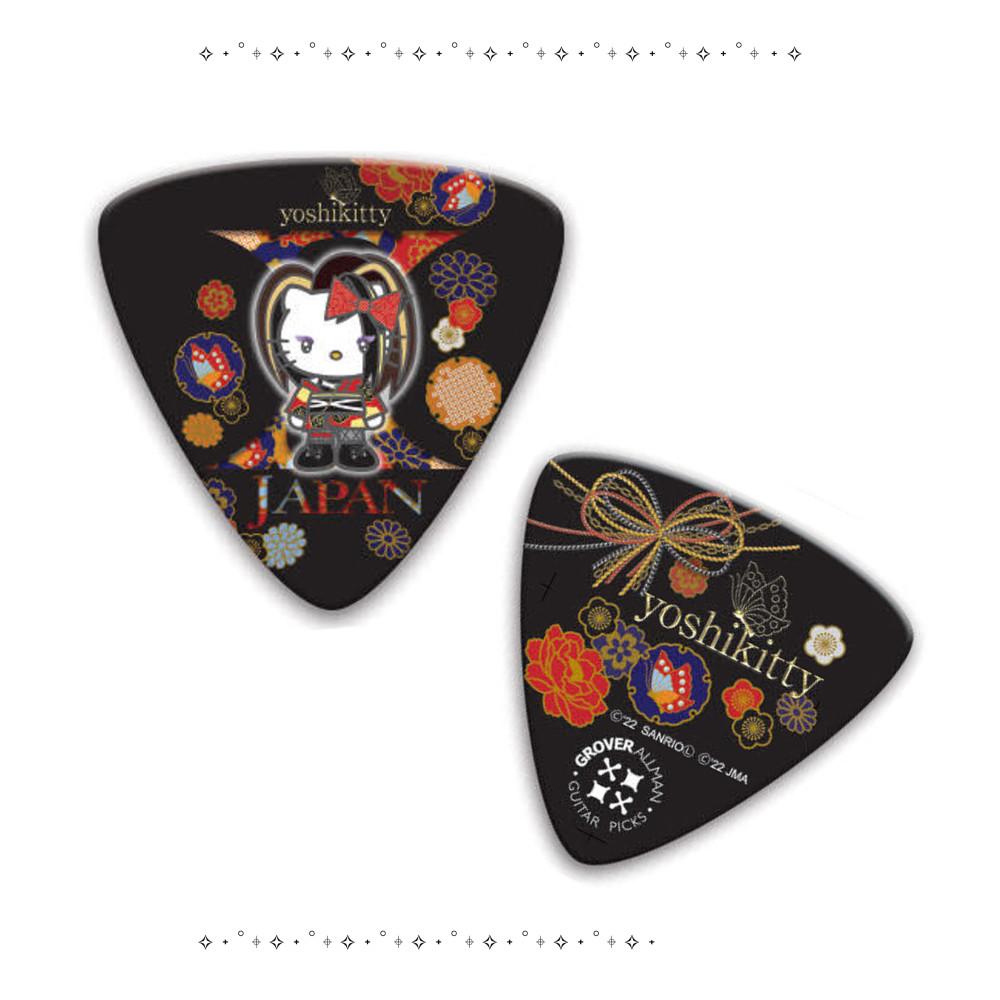 헬로키티 yoshikitty 요시키티 기타피크 블랙 GROVER ALLMAN GA-YKK YOSHIKIMONO
