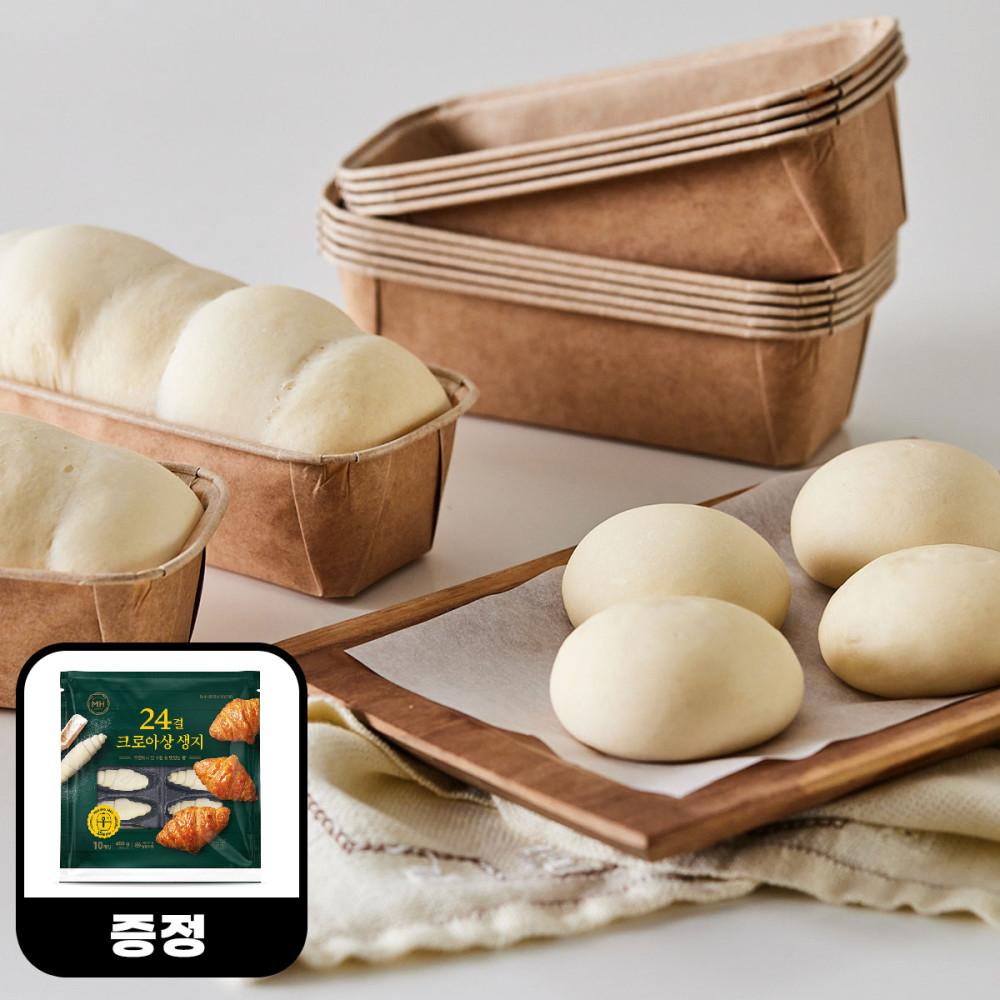 밀크앤허니 모닝빵 생지 2.52kg (24결 버터크로아상 생지 증정) 대용량 냉동 홈베이킹 크로와상 크로플 식빵 [원산지:상세설명에 표시]