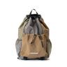 STRING BACKPACK COLOR BLOCK 754 BEIGE & GRAY
