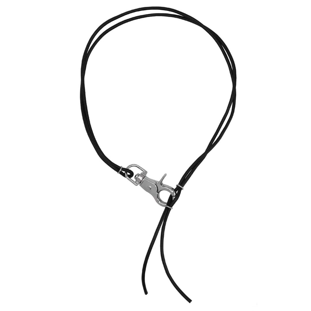 leather hook necklace