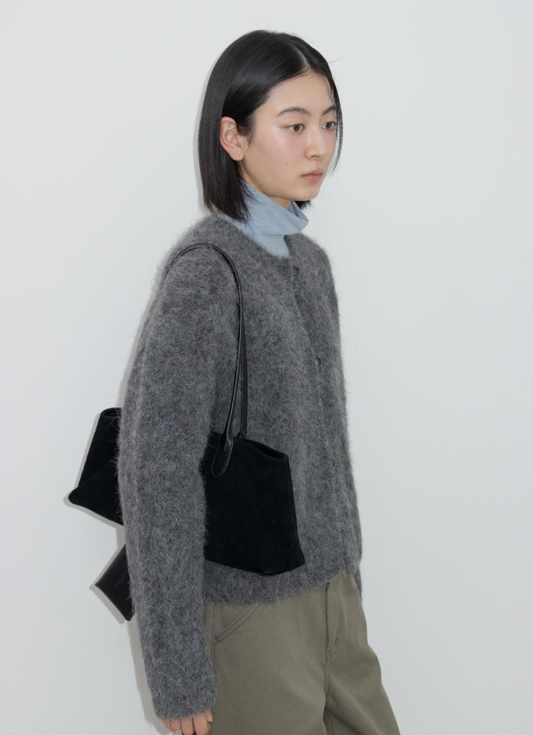 25FW SURI ALPACA CARDIGAN / CHARCOAL