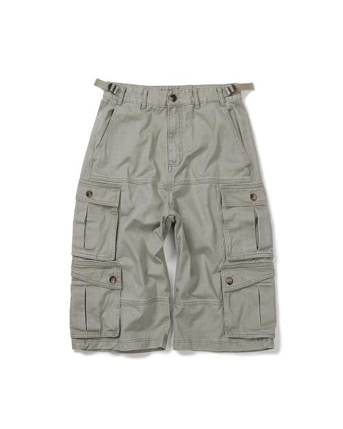 Wanderer cargo bermuda pants / Cement gray