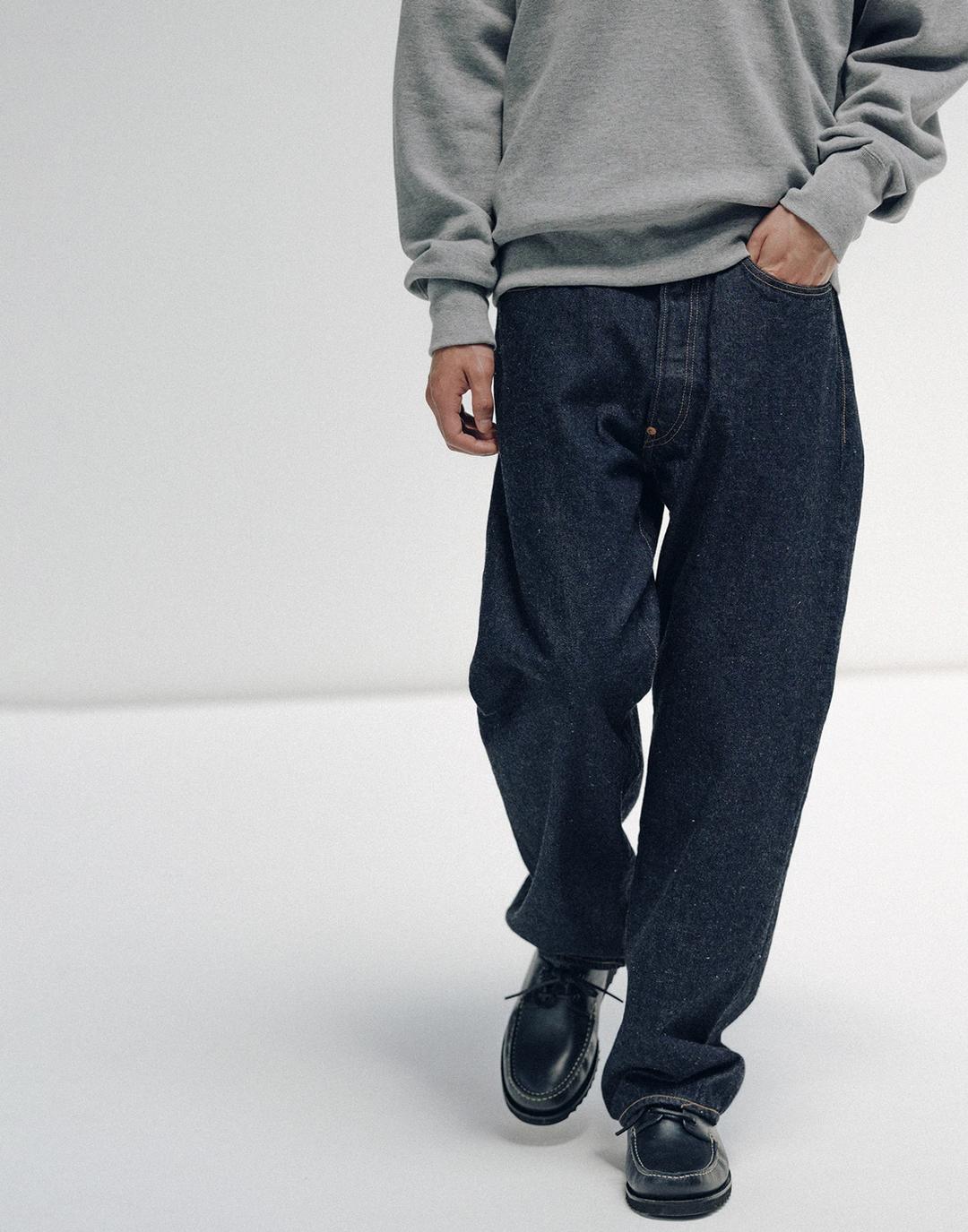 1930 Straight Denim Pants (Indigo)