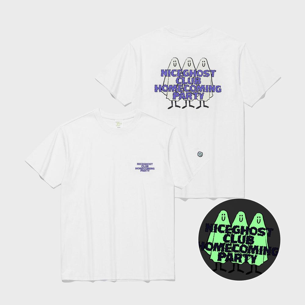 고스트 홈 커밍 글로우 티셔츠_화이트(NG2CMUT502A)