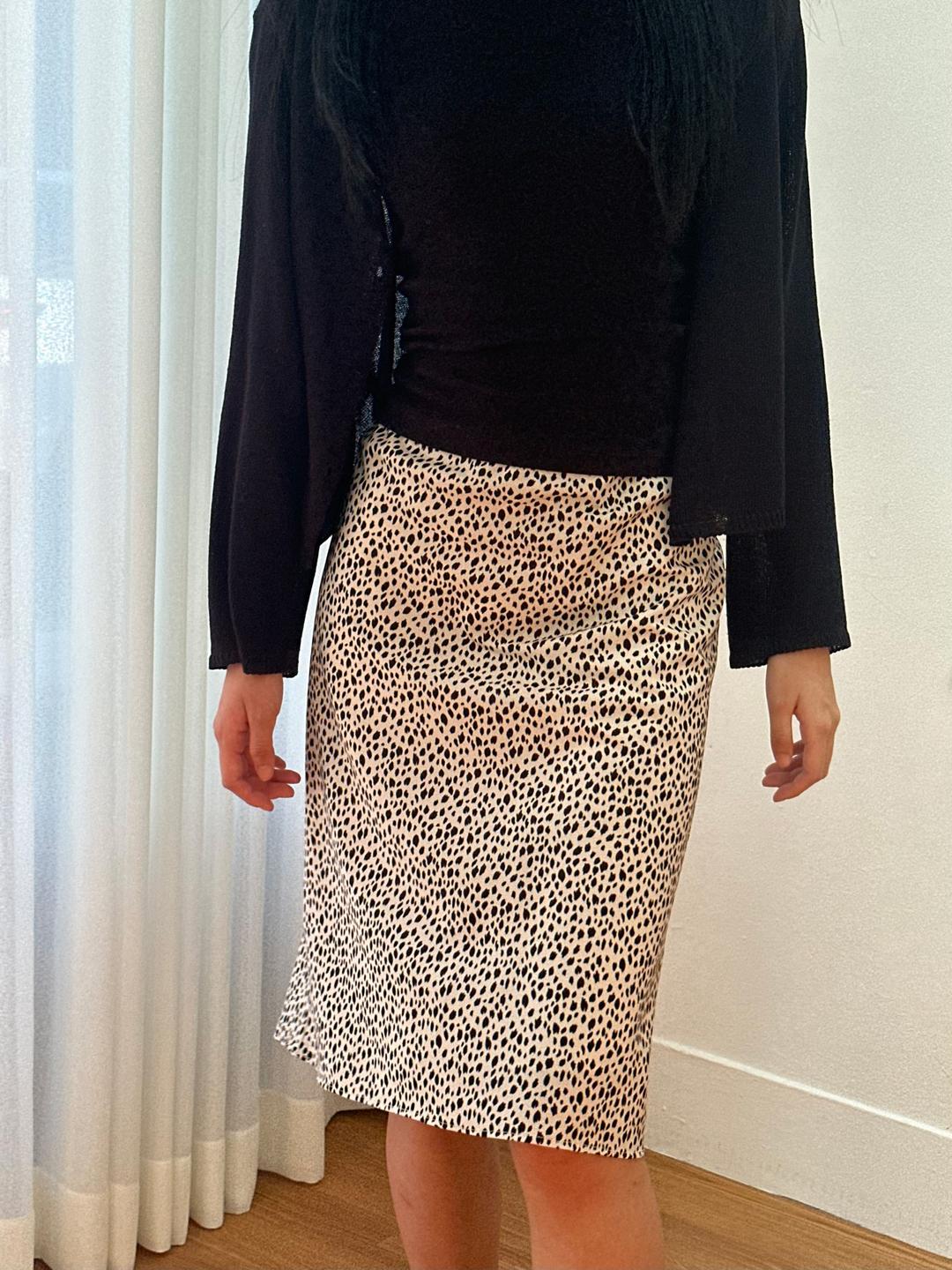 leopard string skirt