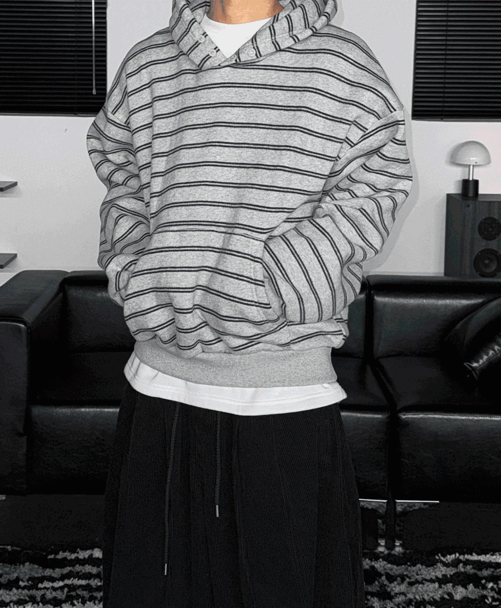 [양기모] 코지 스트라이프 후드