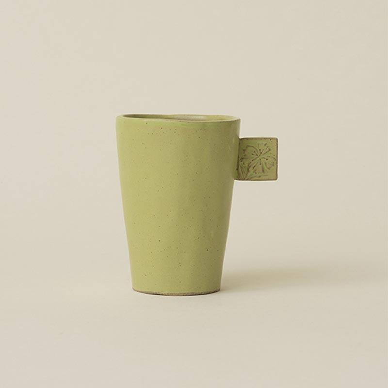 들풀 손잡이 연두잔