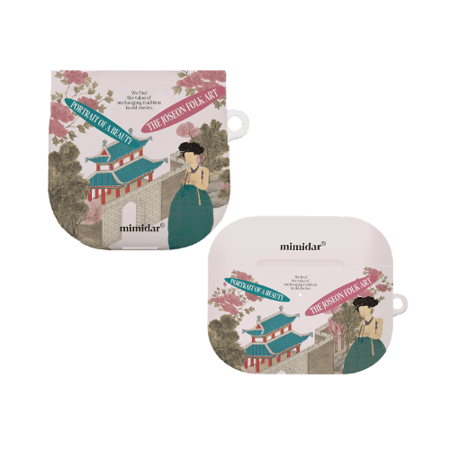 [조선 민화] 미인도 콜라주 이어폰 케이스