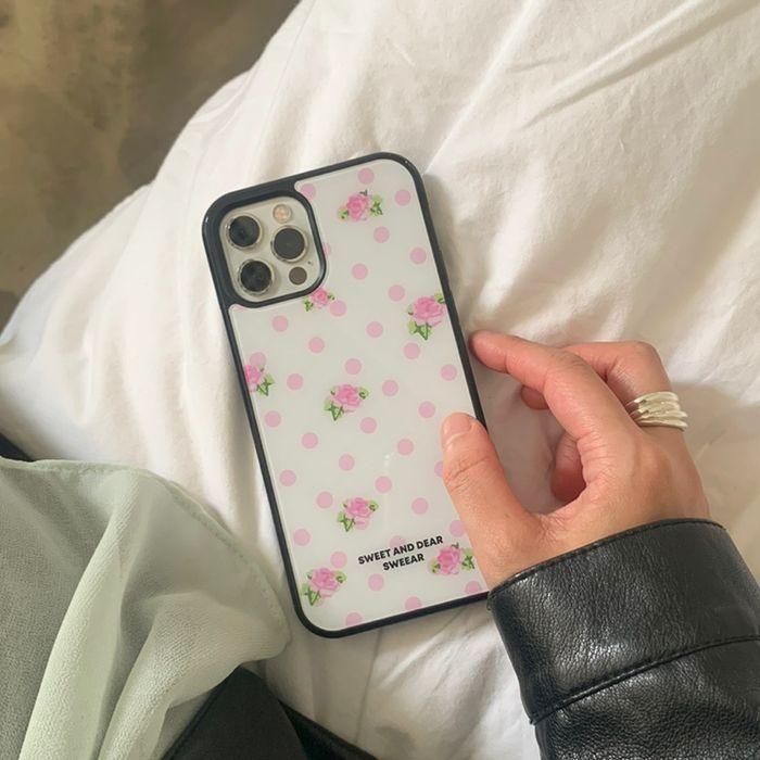 ROSE POLKA DOT GLASS CASE (+Z플립)