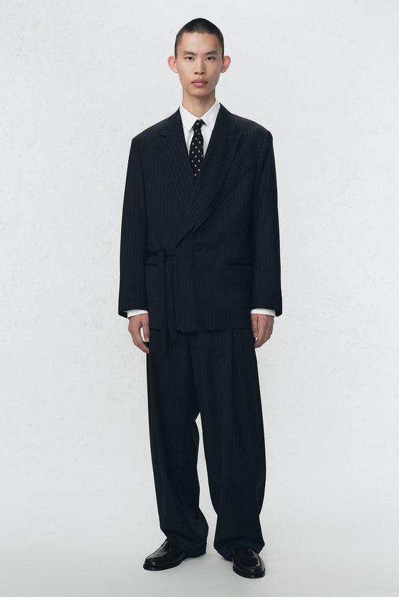 SOSHIOTSUKI x ZARA 핀스트라이프 수트 팬츠