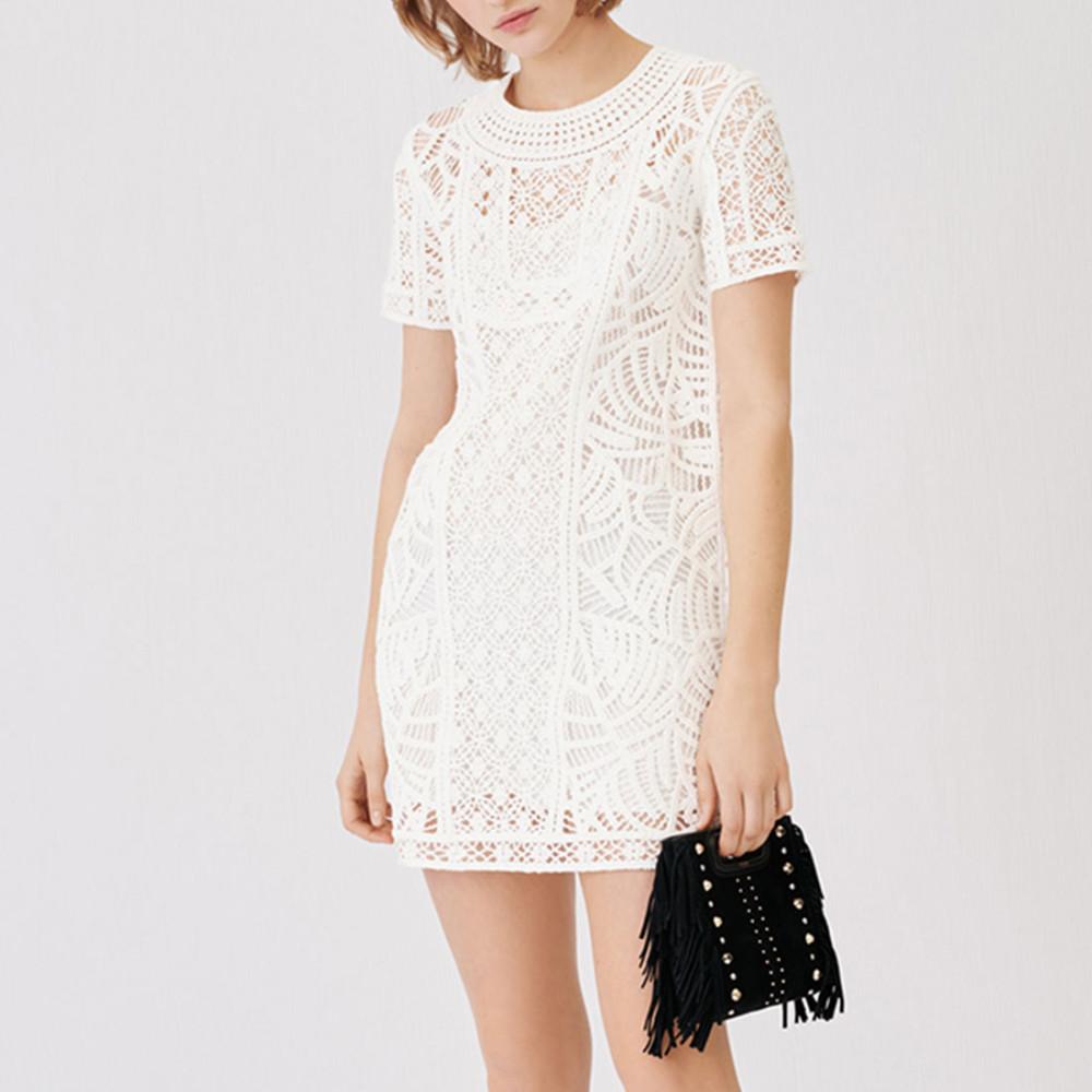 마쥬 레이스 펀칭 원피스 화이트 Maje dress YNS2146