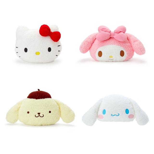 산리오 페이스 쿠션 헬로키티 마이멜로디 폼폼푸린 시나모롤