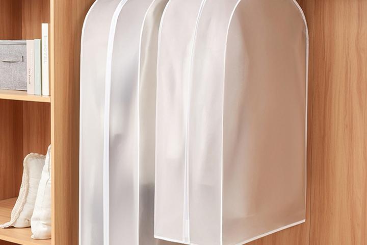 대용량 먼지ㆍ습기 차단 반투명 PEVA 행거 옷커버 2type 4size