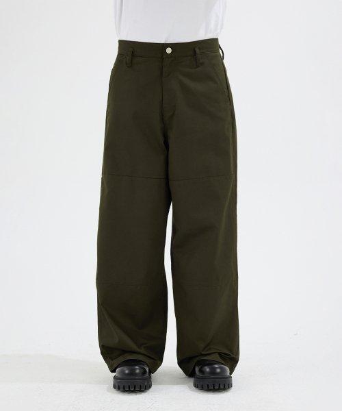 PANI SIDE TUCK PANTS Olive