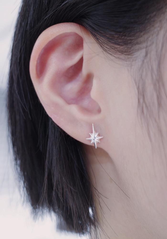 Polaris Earrings- Silver