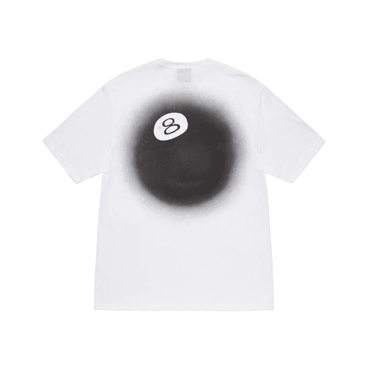 스투시 8 BALL 페이드 반팔 티셔츠 화이트