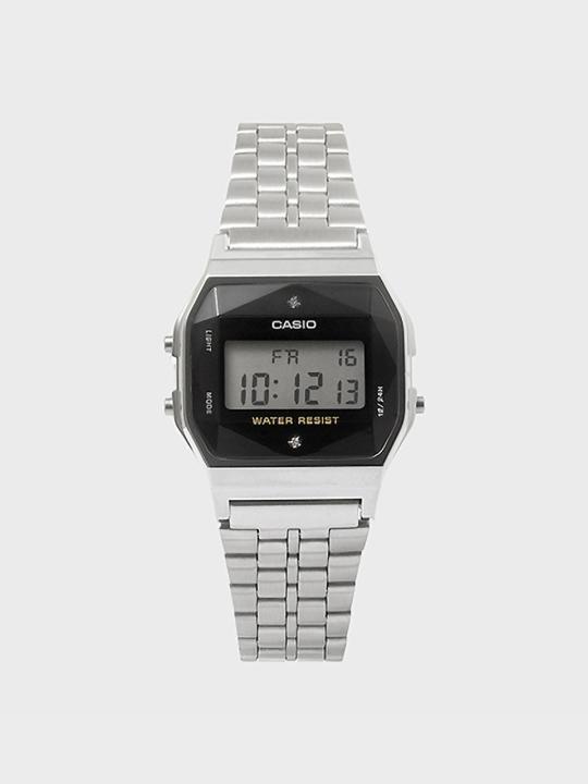 CASIO 카시오 A159WAD-1D 공용 메탈밴드 손목시계